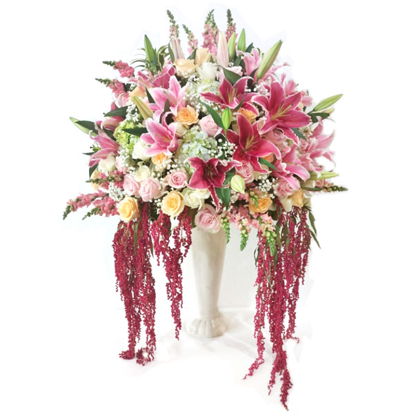 rangkaian bunga pembukaan grand opening cabang baru mawar lily harga 2 juta